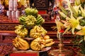 Buddha`s Hand Citrus medica var. sarcodactylus or fingered citron, Vietnamese - phat thu.The fruit given as religious offering