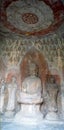 Buddha sclpture in the Long men grottoes Royalty Free Stock Photo