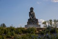 Buddha sculpture at BacalhÃÂ´a Buddha Eden, asian style garden, Quinta dos Loridos, Bombarral, Portugal, September 10, 2020 Royalty Free Stock Photo