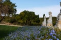 Buddha sculpture at BacalhÃÂ´a Buddha Eden, asian style garden, Quinta dos Loridos, Bombarral, Portugal, September 10, 2020 Royalty Free Stock Photo