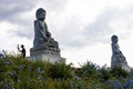 Buddha sculpture at BacalhÃÂ´a Buddha Eden, asian style garden, Quinta dos Loridos, Bombarral, Portugal, September 10, 2020 Royalty Free Stock Photo