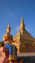 Buddha Sculpture in the Laos Royalty Free Stock Photo