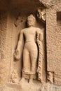 Buddha sculptures at Kanheri Caves