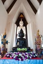 Buddha sculptures in a north eastern Thai temple