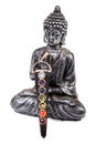 Buddha and seven chakra stones