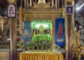 Buddha Shrine - Inside the Nga Phe Kyaung Monastery, Taunggyi, Myanmar (Barma). Royalty Free Stock Photo