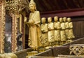 Buddha Shrine - Inside the Nga Phe Kyaung Monastery, Taunggyi, Myanmar (Barma). Royalty Free Stock Photo