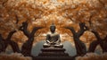 Buddha Siddhartha Shakyamuni meditating Royalty Free Stock Photo