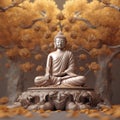 Buddha Siddhartha Shakyamuni meditating