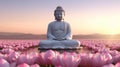 Buddha Siddhartha Shakyamuni meditating Royalty Free Stock Photo