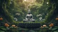 Buddha Siddhartha Shakyamuni meditating Royalty Free Stock Photo