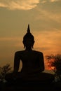 Buddha Silhouette Royalty Free Stock Photo