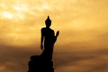 Buddha silhouette. Royalty Free Stock Photo