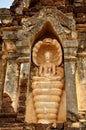 Buddha sitting on king of Naga