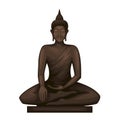 Buddha sitting in meditation