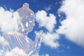 Buddha in the sky heaven