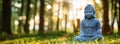 Buddha Statu Meditation on Nature Royalty Free Stock Photo