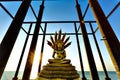 Buddha statue at abandoned pagoda