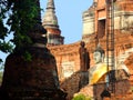 Buddha statue in the ancient temple Wat Phra Sri Sanphet, old Royal Palace. Ayutthaya, Thailand