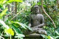 Buddha statue in Bali bird park Royalty Free Stock Photo