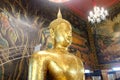 Buddha statue at Bang Phli Yai temple in Samut Prakan, Thailand Royalty Free Stock Photo