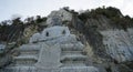 buddha statue at batcave phnom sampeau Royalty Free Stock Photo