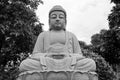 Buddha The statue Black and white Royalty Free Stock Photo