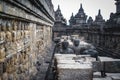 Buddha statue in Borobudur Temple,Borobudur, ancient buddhist temple near Yogyakarta, Java, Indonesia Royalty Free Stock Photo