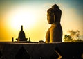 Buddha statue in Borobudur Temple,Borobudur, ancient buddhist temple near Yogyakarta, Java, Indonesia Royalty Free Stock Photo