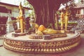 Buddha statue at buddist temple Vat Haysoke in Vientiane. Laos. Asia