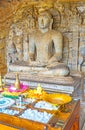 The Buddha statue in cave of Rock Temple Royalty Free Stock Photo