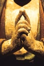 Buddha Statue - Concept of Zen, Spirituality, Peace. Hands gesture