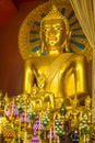 Buddha statue Enshrined in the church Royalty Free Stock Photo