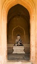 Buddha Statue entrance of temple Bagan, Myanmar