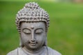 buddha statue face in the garden Royalty Free Stock Photo