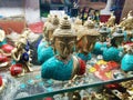 Beautiful small statues of Buddha at the MG Marg, Gangtok, Sikkim. Image was clicked at a small unknown shop of MG Marg, Gangtok,