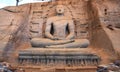 Buddha statue in Gal Vihara in ancient city of Polonnaruwa, Sri Lanka Royalty Free Stock Photo