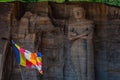 Buddha statue at Gal Vihara shrine at Polonnaruwa, Sri Lanka Royalty Free Stock Photo