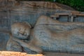 Buddha statue at Gal Vihara shrine at Polonnaruwa, Sri Lanka Royalty Free Stock Photo