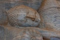 Buddha statue at Gal Vihara shrine at Polonnaruwa, Sri Lanka Royalty Free Stock Photo