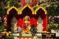 Buddha statue at the Golden Mountain temple in Bangkok, Thailand