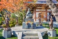 Buddha statue with the Guardians at Hasedera Temple Royalty Free Stock Photo