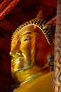 Buddha images at temples in Ayutthaya, Thailand