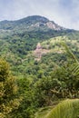 Buddha statue at a hill slope near Aluvihare Rock Temple, Sri Lan Royalty Free Stock Photo