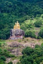 Buddha statue at a hill slope near Aluvihare Rock Temple, Sri Lan Royalty Free Stock Photo
