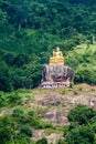 Buddha statue at a hill slope near Aluvihare Rock Temple, Sri Lan Royalty Free Stock Photo