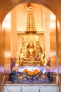 Buddha statue inside the Golden Mountaion, Bangkok, Thailand. Royalty Free Stock Photo