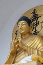 Buddha statue inside Shanti Stupa, Leh, LAdakh, India, Royalty Free Stock Photo