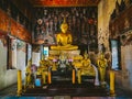 Buddha statue inside the Wat Paket temple Royalty Free Stock Photo