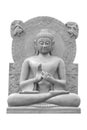 Buddha statue isolated against white Royalty Free Stock Photo